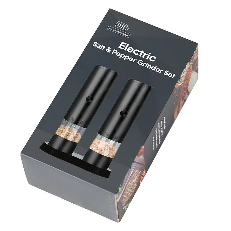 Moedor de Sal e Pimenta Elétrico Recarregável via USB