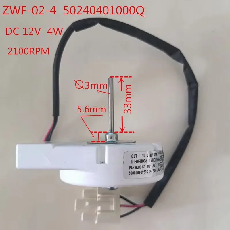 Ventilador do refrigerador 50240401000Q DC12V 4W
