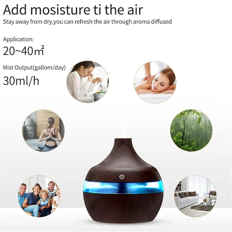 Humidificador Elétrico Aroma Difusor de Ar